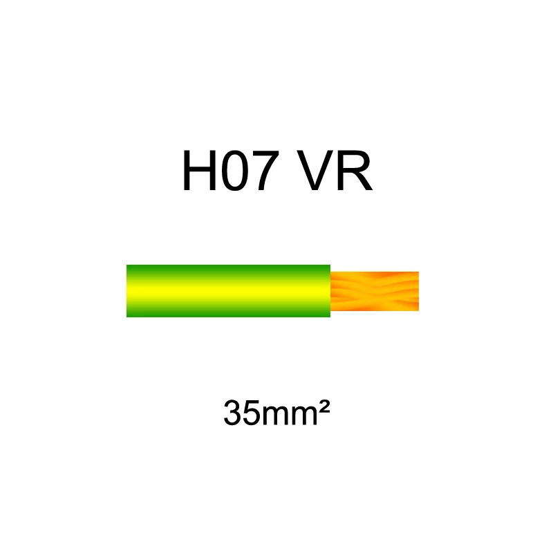 Fil électrique H07VR cuivre rigide | 6mm² à 120mm²
