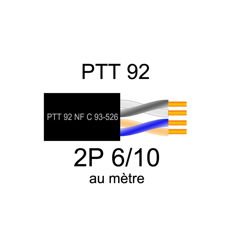 Câble téléphonique PTT 92