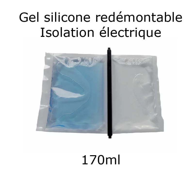 pochette de gel silicone étanche bi composant 170ml