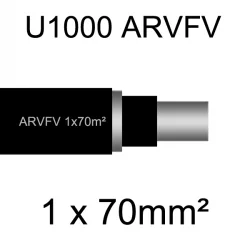 câble électrique armé aluminium ARVFV 1 conducteur 70mm²
