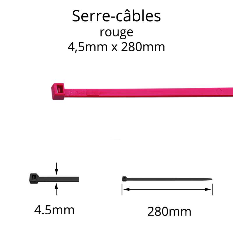Collier serre-câble couleurs