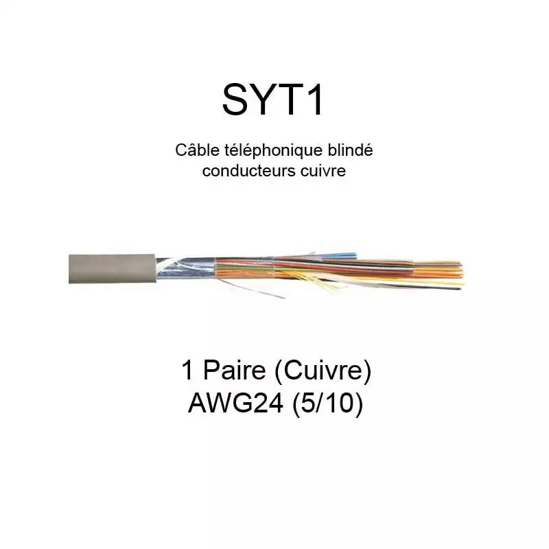 Câble téléphonique SYT1 avec écran