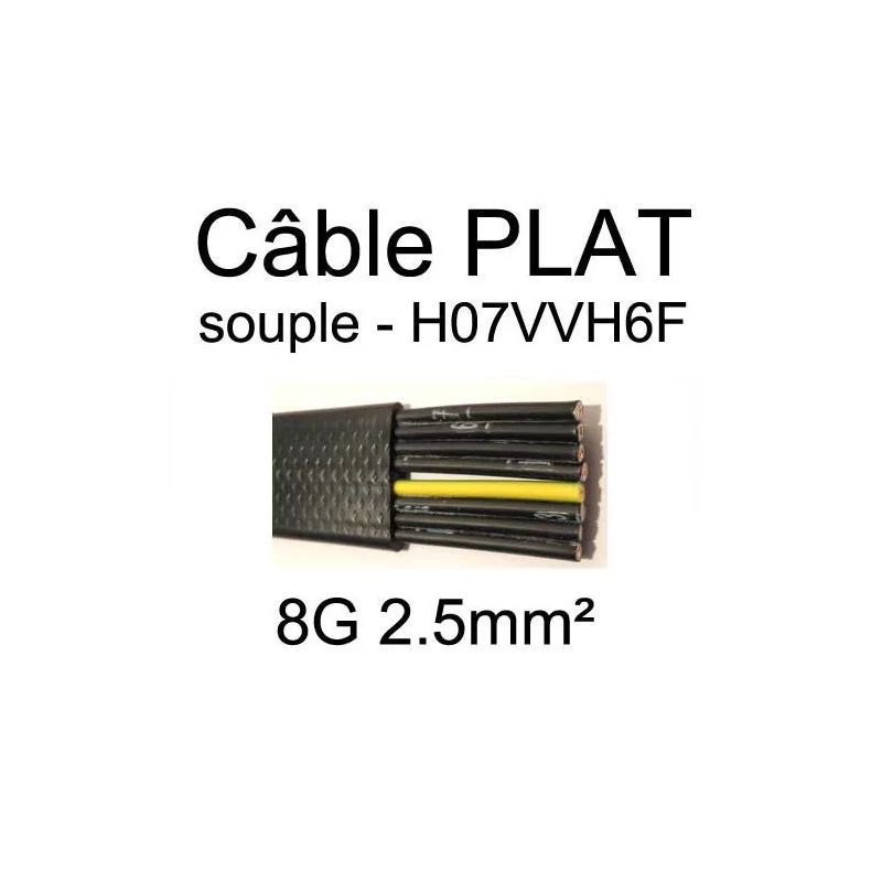 Câble électrique plat souple type H07VVH6F