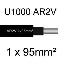 câble électrique aluminimum AR2V 1x95mm2
